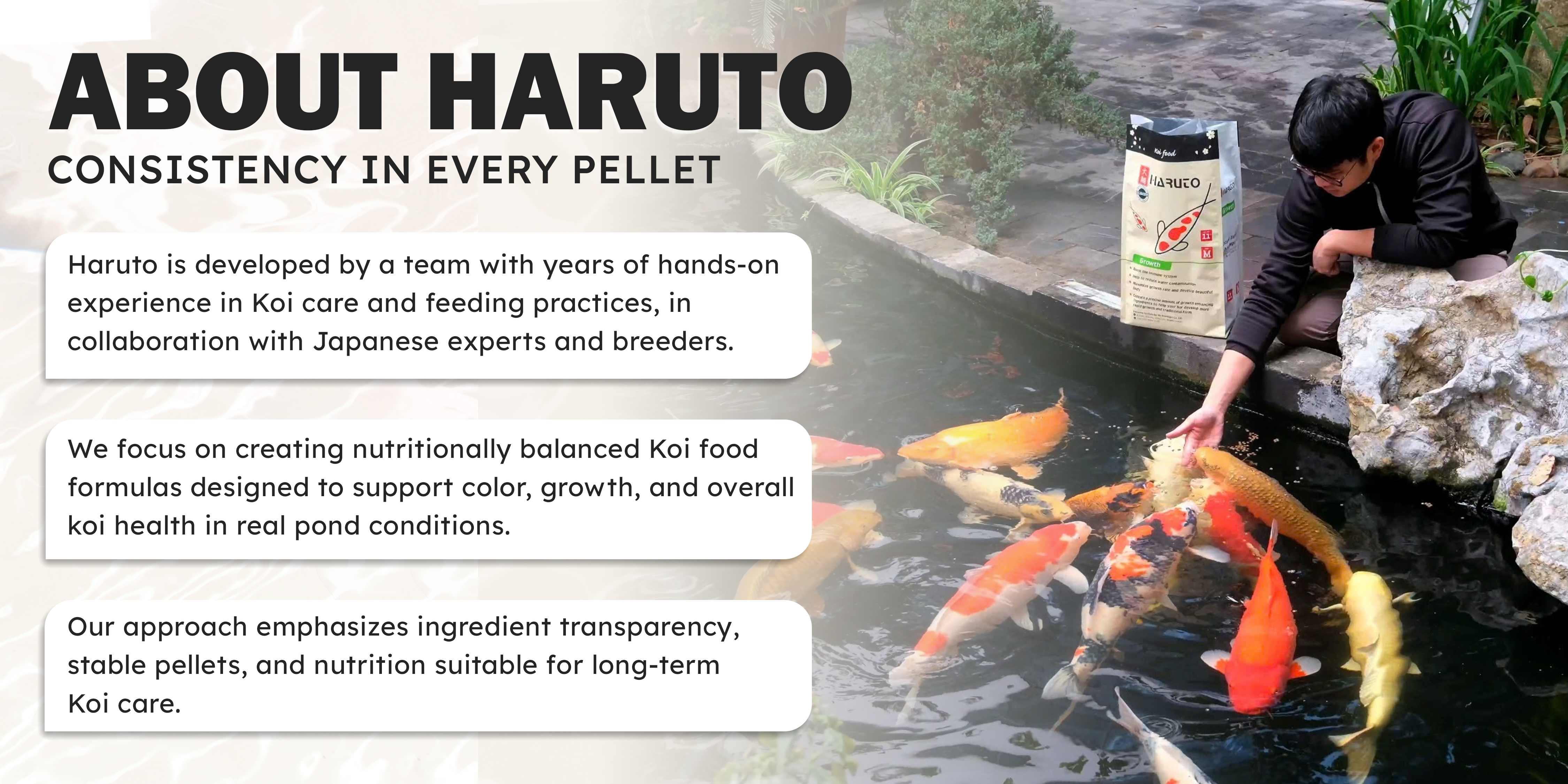 About Haruto - Consistency in every pellet